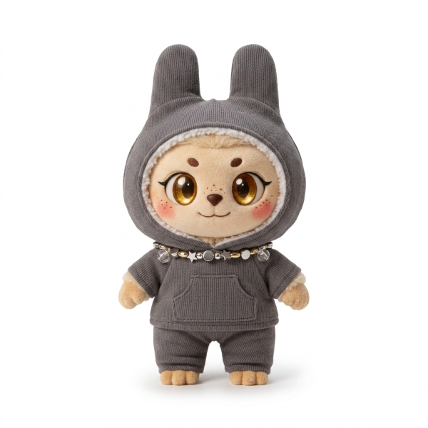 Hooded Tracksuit Set Fits Labubu 17cm Plush