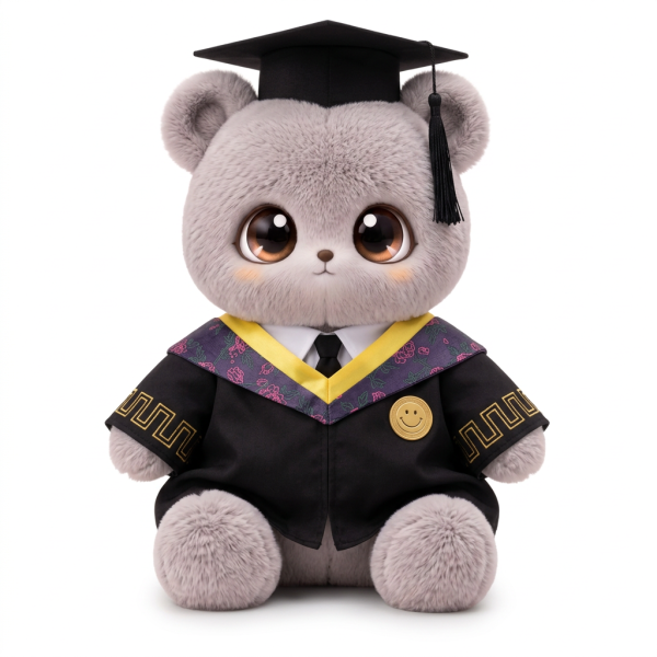 Graduation Gown and Cap Set Fits Jellycat Plush