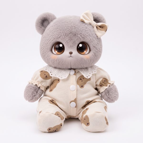 Bear Print Sleepsuit Fits Jellycat Plush