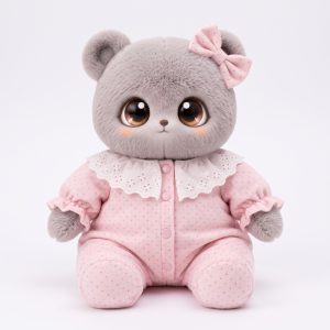 Pink Dot Lace Sleepsuit Fits Jellycat Plush