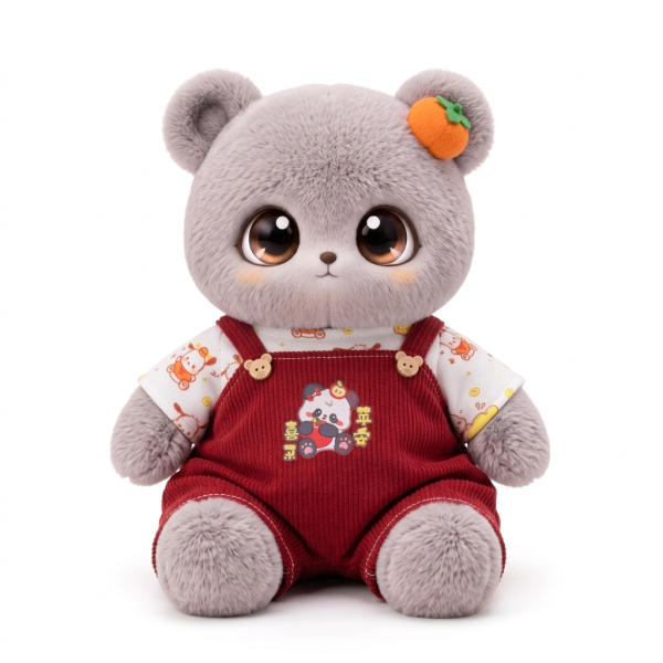 Red Corduroy Overalls Set Fits Jellycat Plush