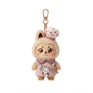 Cupcake Chef Apron Set Fits Labubu 15cm Keychain Toy