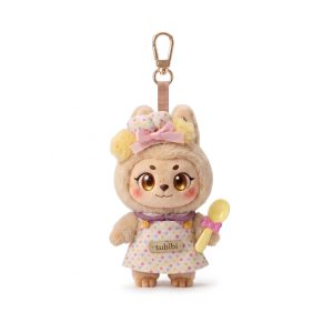 Baker Polka Apron Set Fits Labubu 15cm Keychain Toy