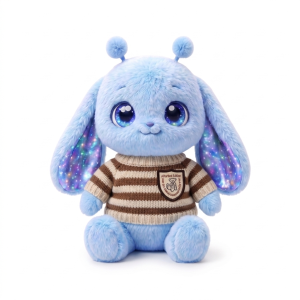Brown Stripe Badge Knit Fits Jellycat 18cm Plush