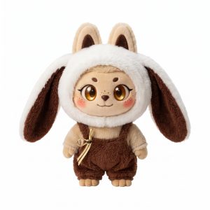 Lop Ear Hood and Cord Shorts Fits Labubu 17cm Plush