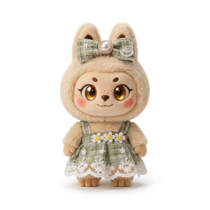 Daisy Lace Pinafore Dress Fits Labubu 17cm Plush