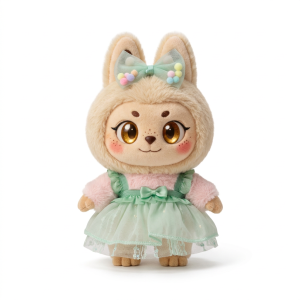 Mint Tulle Layer Dress Fits Labubu 17cm Plush