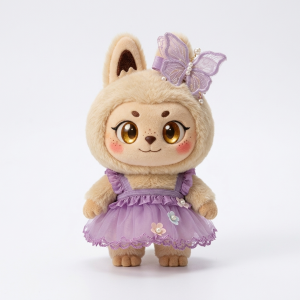 Butterfly Tulle Dress Fits Labubu 17cm Plush