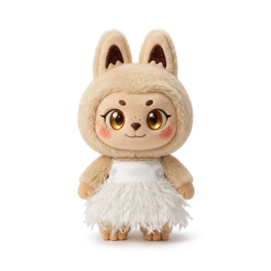 Feather Party Dress Fits Labubu 17cm Plush