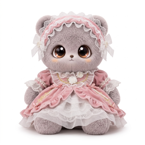 Pink Rose Bonnet Dress Fits Jellycat 28cm Plush