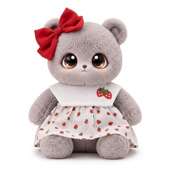 Strawberry Print Skirt Set Fits Jellycat 28cm Plush