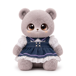 Navy Denim Frill Pinafore Fits Jellycat 28cm Plush