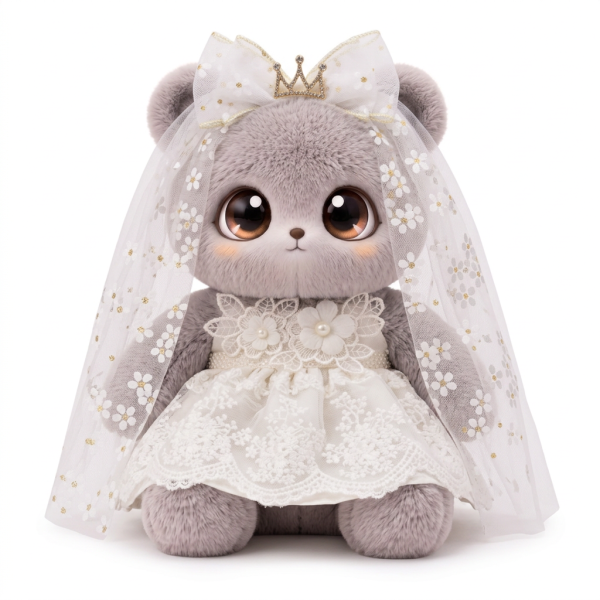 Crown Veil Bridal Gown