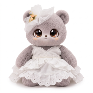 Eyelet Lace Bridal Dress Fits Jellycat 28cm Plush