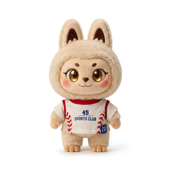 Sports Club Baseball Tee Fits Labubu 17cm Plush