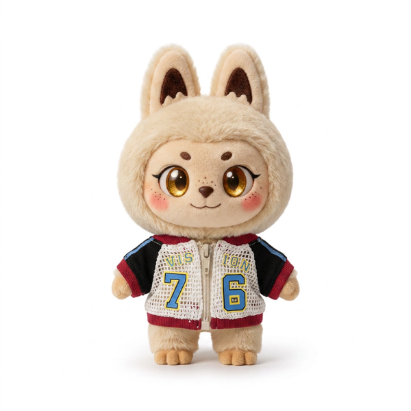 Number Varsity Jacket Fits Labubu 17cm Plush