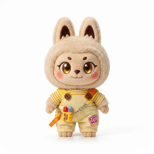 Corduroy Toy Overalls Fits Labubu 17cm Plush