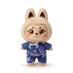 Starry Night Pyjama Set Fits Labubu 17cm Plush