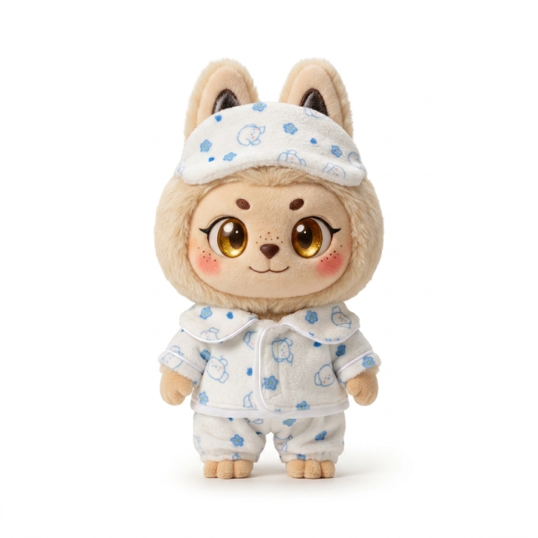 Blue Cloud Pyjama Headband Fits Labubu 17cm Plush