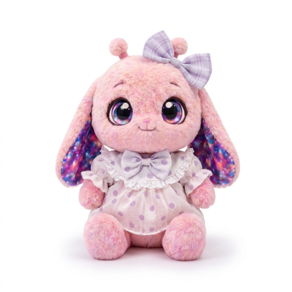 Lilac Floral Ruffle Dress Fits Jellycat 18cm Plush