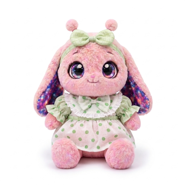 Green Dot Puff Dress Fits Jellycat 18cm Plush