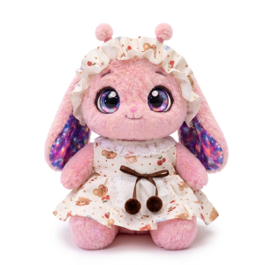 Cherry Cream Bonnet Dress Fits Jellycat 18cm Plush