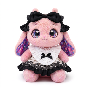 Black Lace Bib Dress Fits Jellycat 18cm Plush