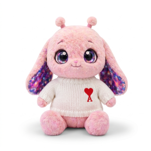 Red Heart Knit Sweater Fits Jellycat 18cm Plush
