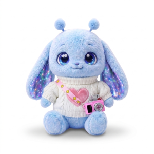 Camera Patch Knit Sweater Fits Jellycat 18cm Plush