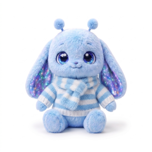 Blue Stripe Scarf Knit Fits Jellycat 18cm Plush