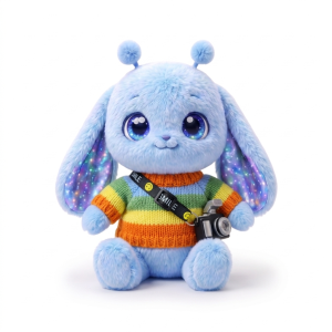 Rainbow Stripe Camera Knit Fits Jellycat 18cm Plush