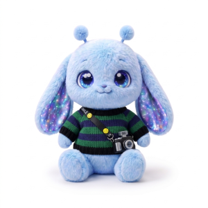 Green Stripe Camera Knit Fits Jellycat 18cm Plush