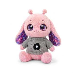 Grey Knit Flower Sweater Fits Jellycat 18cm Plush