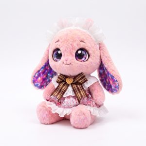 Cream Lace Plaid Bow Dress Fits Jellycat 18cm Plush