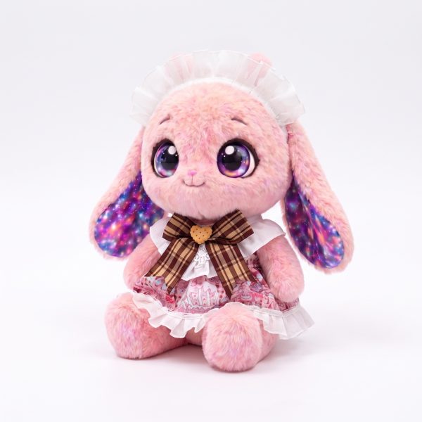 Cream Lace Plaid Bow Dress Fits Jellycat 18cm Plush