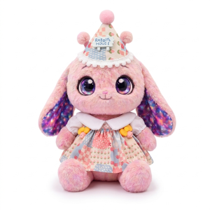 Patchwork Party Hat Dress Fits Jellycat 18cm Plush