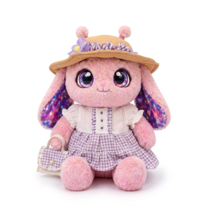Gingham Sunhat Dress Fits Jellycat 28cm Plush