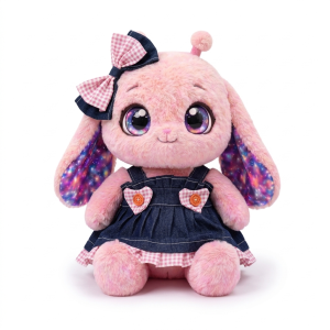 Denim Heart Pinafore Dress Fits Jellycat 28cm Plush