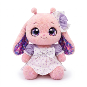 Lilac Ruffle Dot Dress Fits Jellycat 28cm Plush