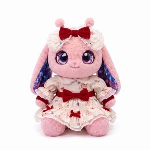 Red Bow Floral Dress Fits Jellycat 28cm Plush