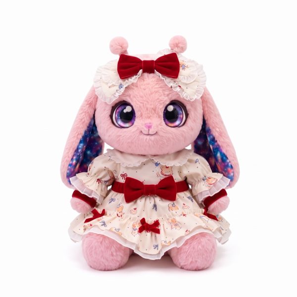 Red Bow Floral Dress Fits Jellycat 28cm Plush