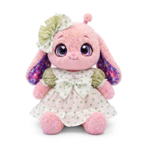 Sage Dot Puff Dress Fits Jellycat 28cm Plush