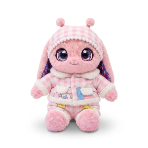Pink Gingham Hooded Set Fits Jellycat 28cm Plush