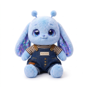 Stripe Denim Overall Set Fits Jellycat 28cm Plush