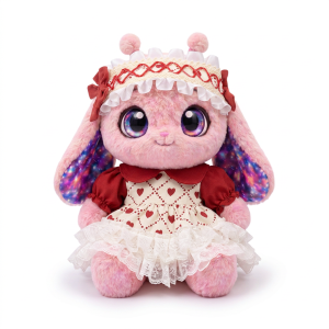 Red Heart Lace Dress Fits Jellycat 28cm Plush
