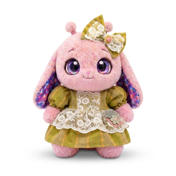 Olive Lace Puff Dress Fits Jellycat 28cm Plush