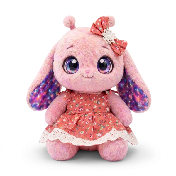 Coral Dot Ruffle Dress Fits Jellycat 28cm Plush