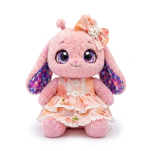 Peach Rose Ruffle Dress Fits Jellycat 28cm Plush