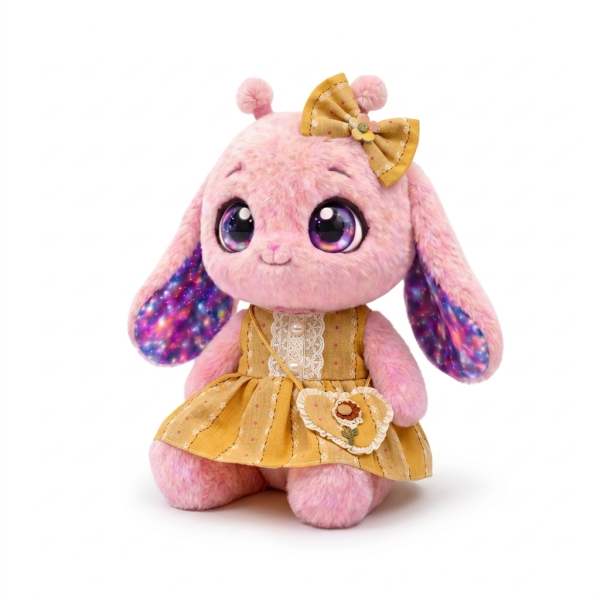 Gold Lace Bib Pinafore Fits Jellycat 28cm Plush